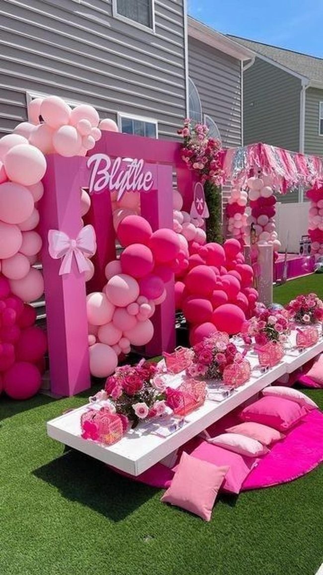 Blush Balloon Party Decor