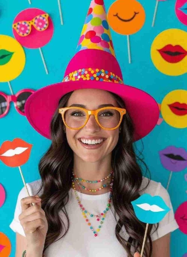 Homemade Dollar Store Photo Booth Props