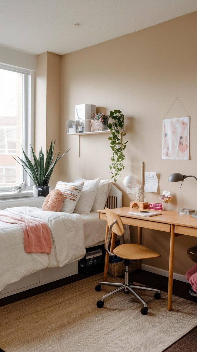 Removable Floral Wallpaper Dorm Walls