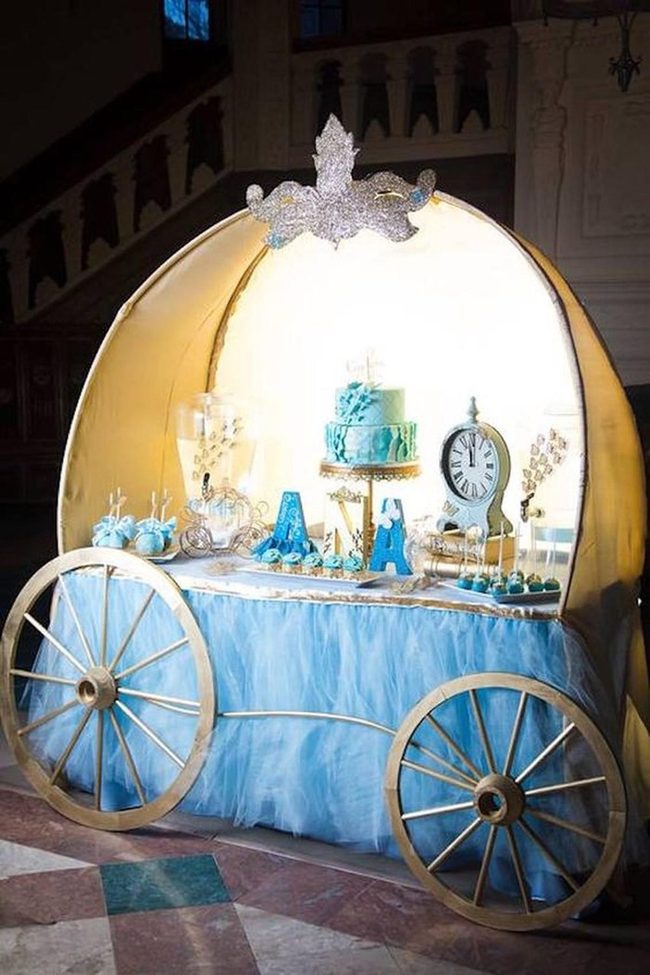 Blue Cake Carriage Display