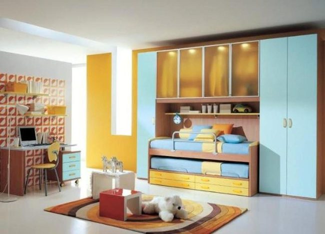 Blue And Yellow Play Zone Storage