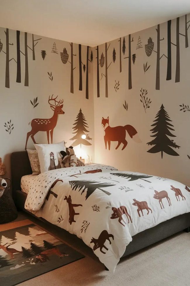 Forest Creatures Bedding And Wall Art