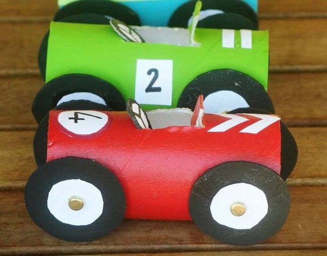 Colorful Cardboard Race Track