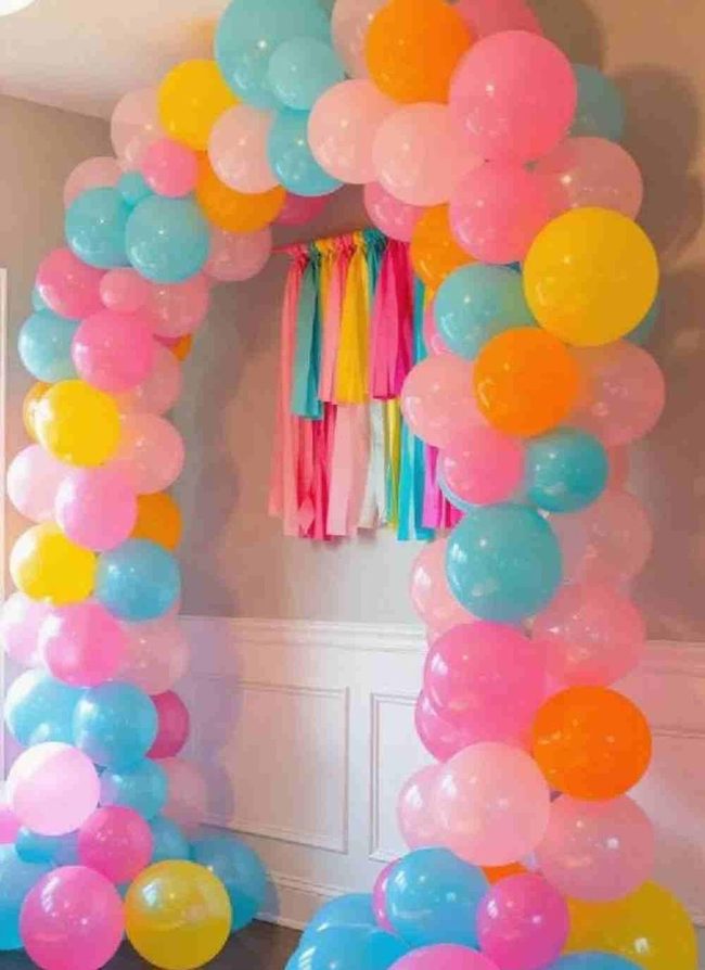 Colorful Balloon Arch Transformation