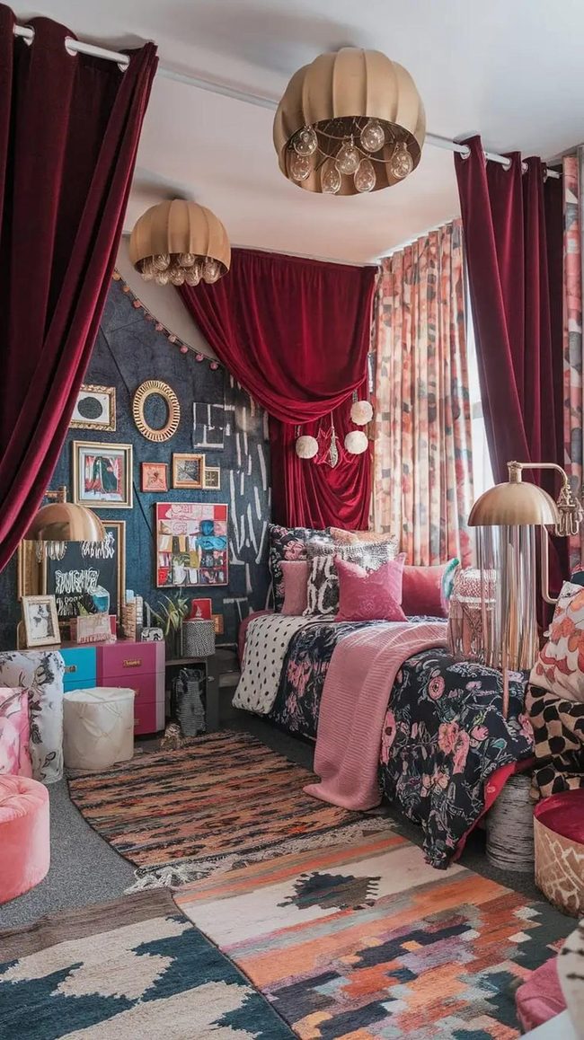 Layered Jewel Tones Student Retreat