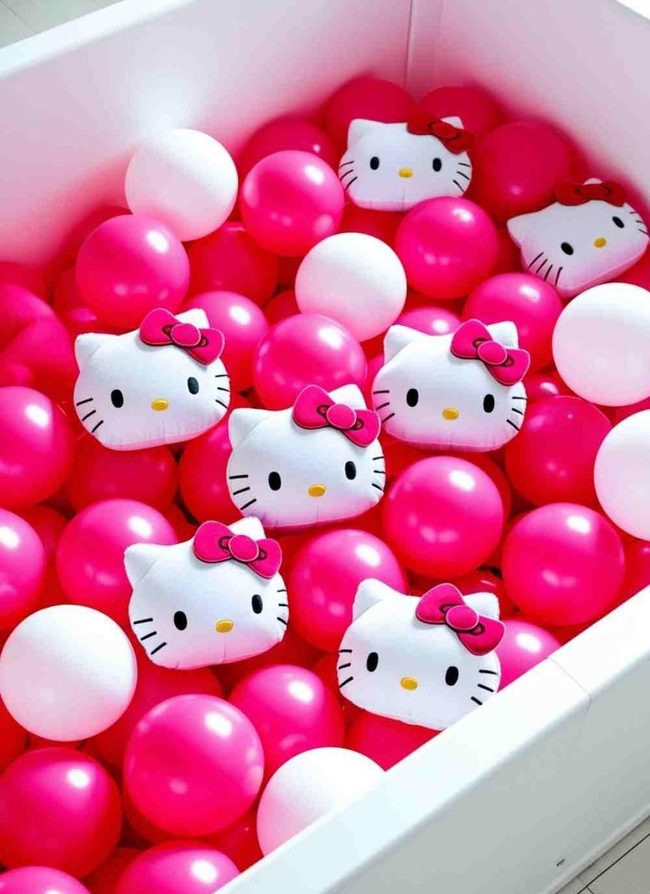 Pink And White Ball Pit Paradise