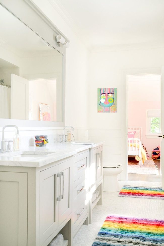 Rainbow Rugs Kids Bathroom