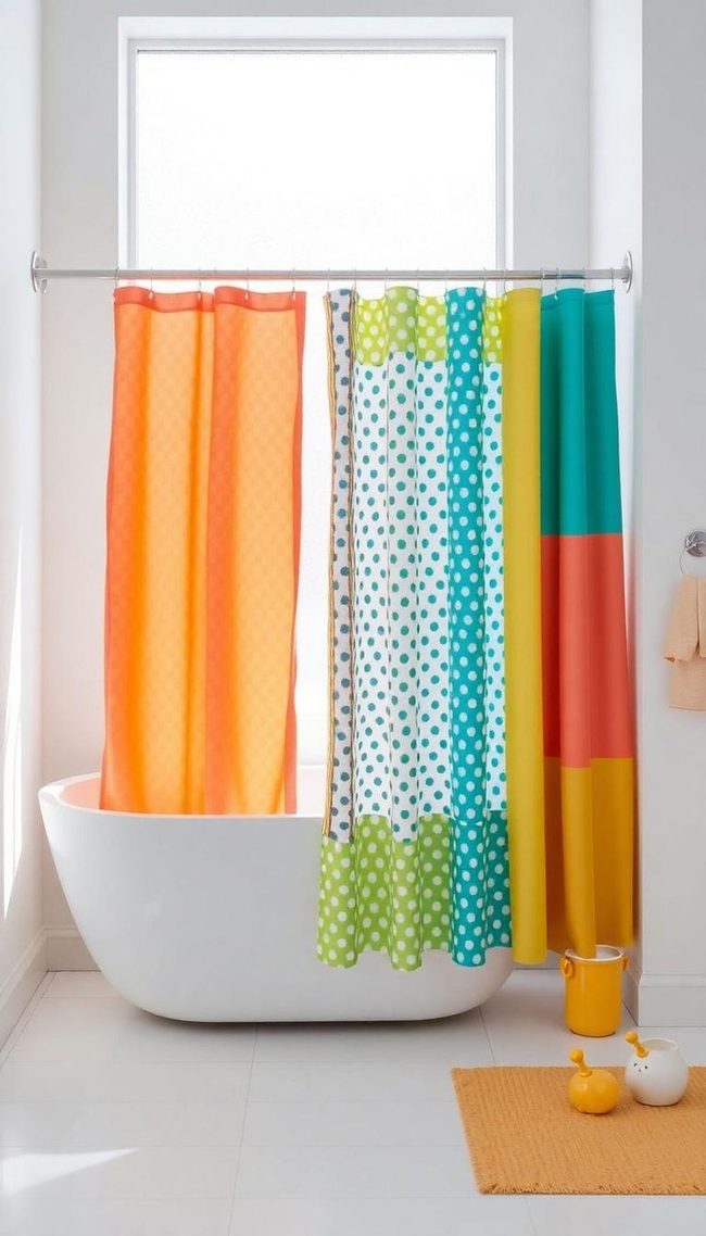 Tropical Patterns Polyester Shower Curtain