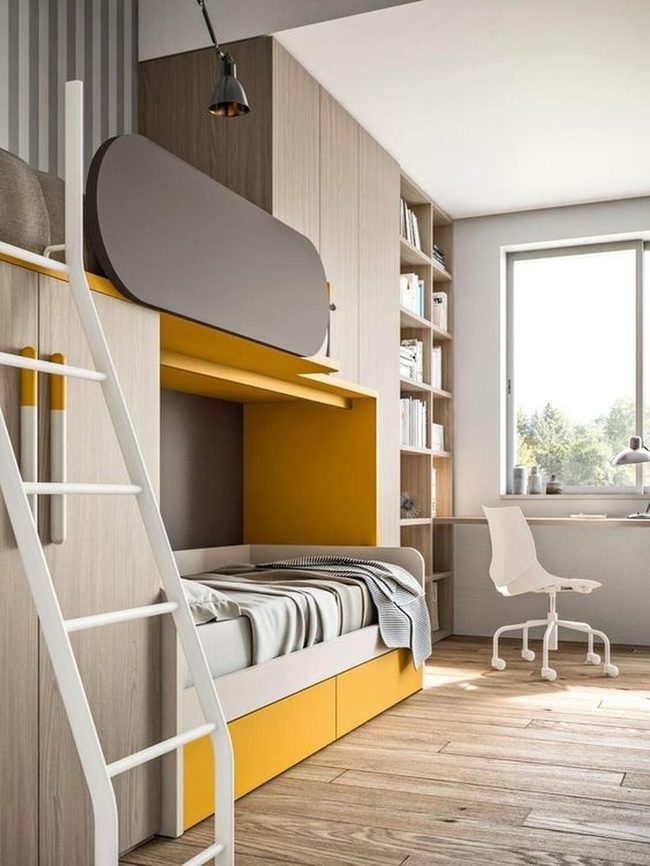 Sunlit Yellow Bunks, Smart Storage