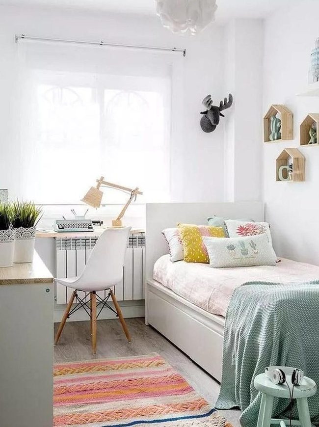 Sunlit Room With Colorful Pillows