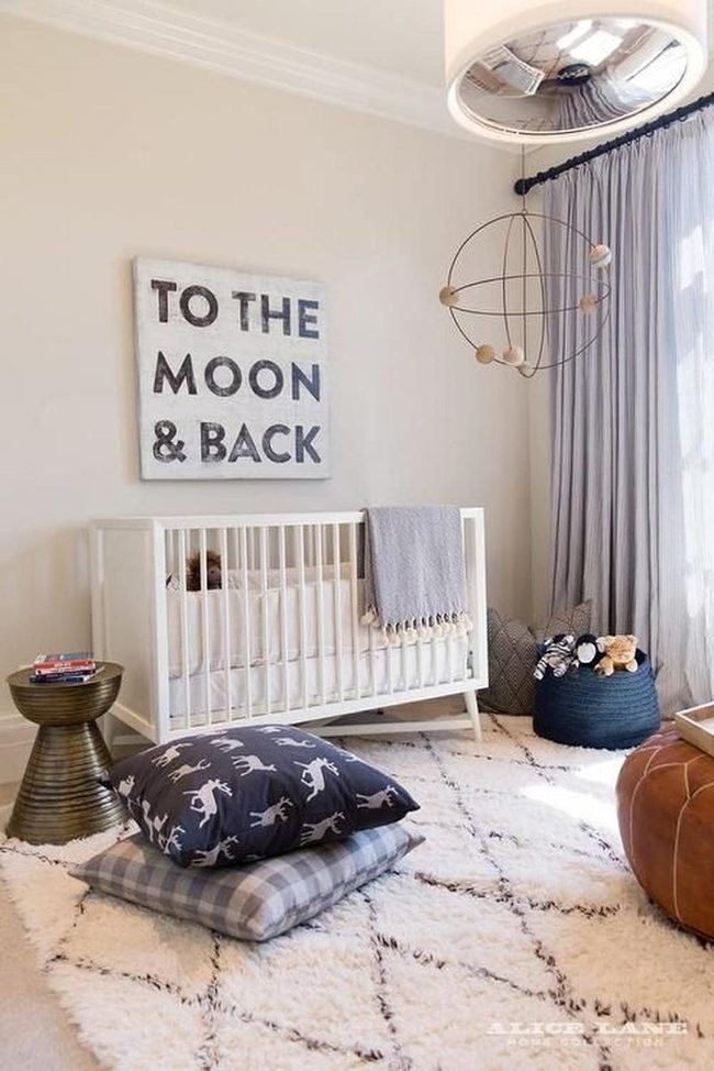 Moon And Back Nursery Gray