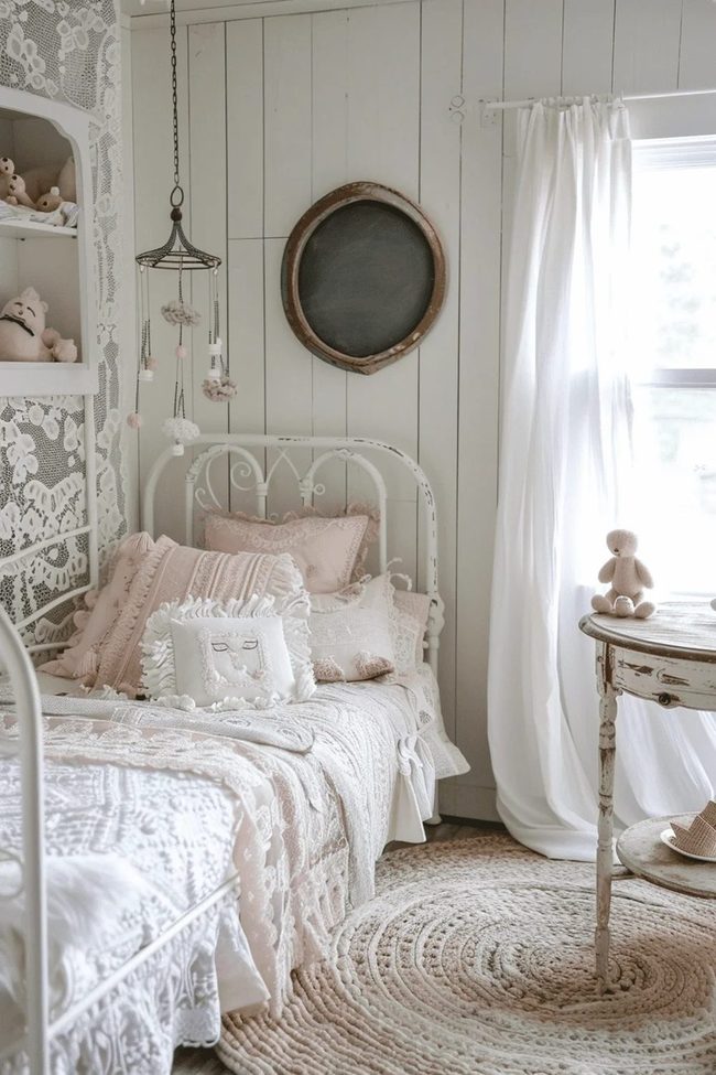Lace Bed Pink Pastels