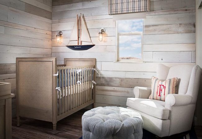 Light Wood Sailboat Nursery
