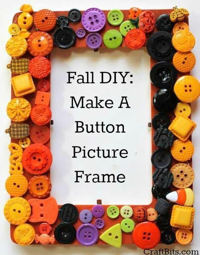 Colorful Buttons Frame Art