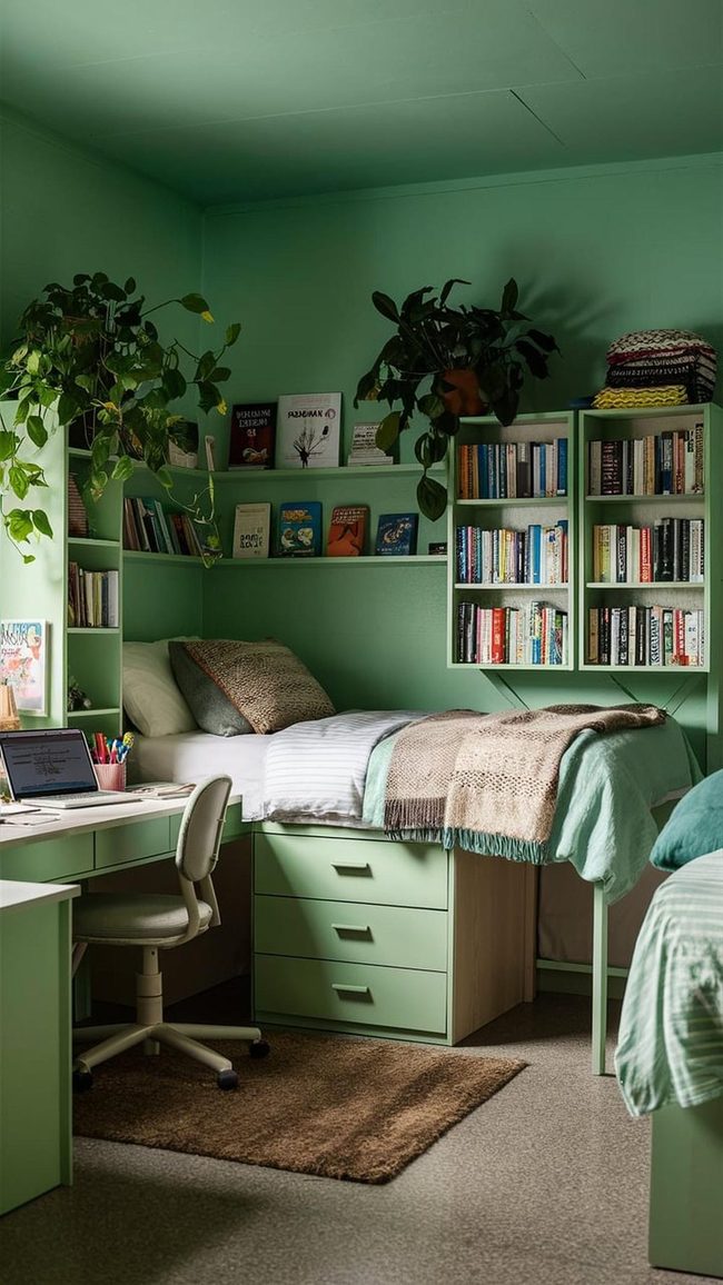 Green Photo Wall Collage
