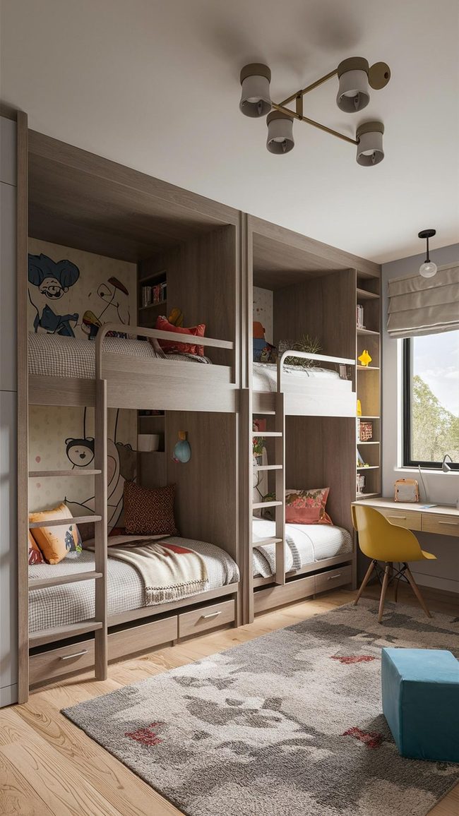 Space-Saving Stacked Sleeping Solution