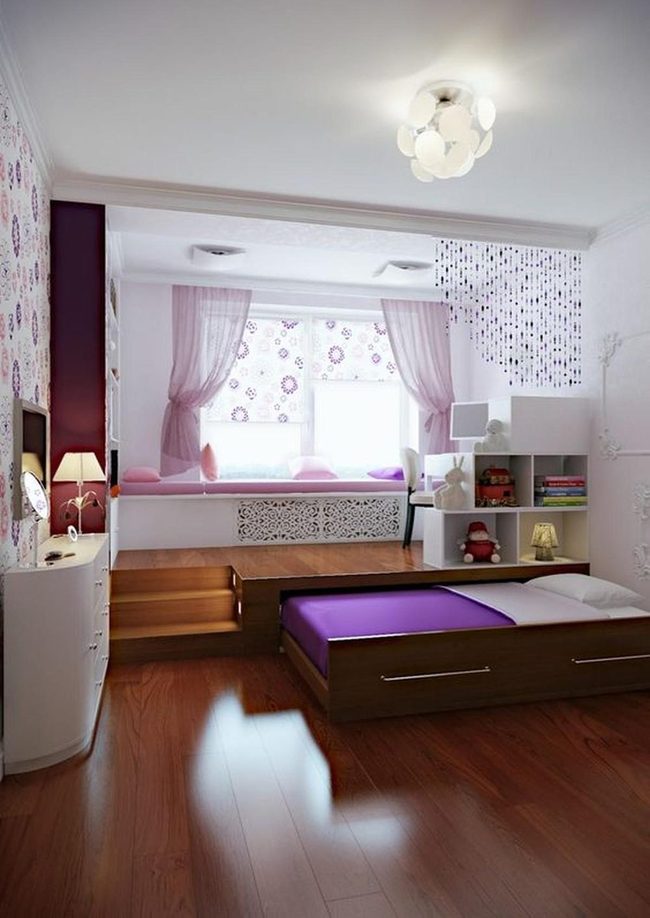 Purple Floral Window Nook