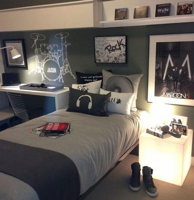 Teenage Music Lover'S Gallery Wall