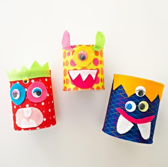 Colorful Felt Monsters, Handmade Happiness