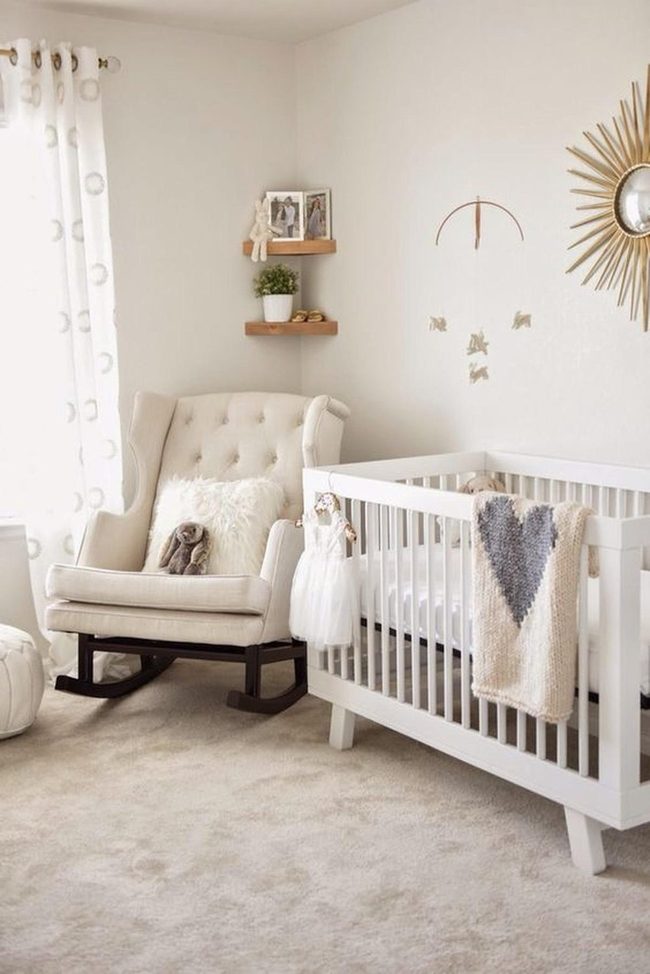 Sunlit Nursery With Knitted Warmth