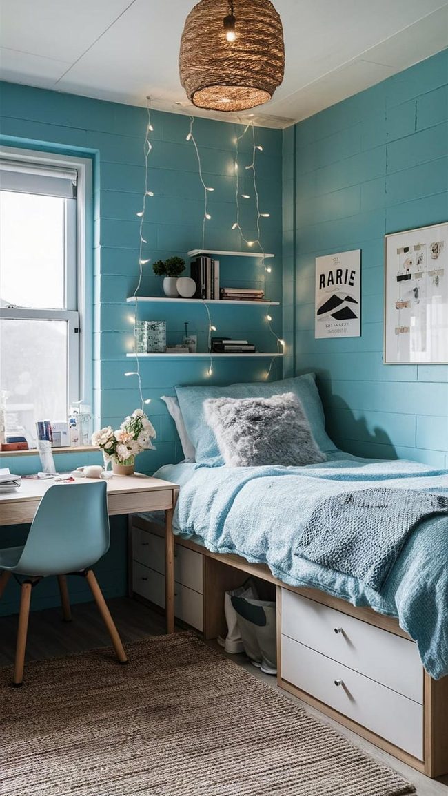 Radiant Blue Bedside Timekeeper