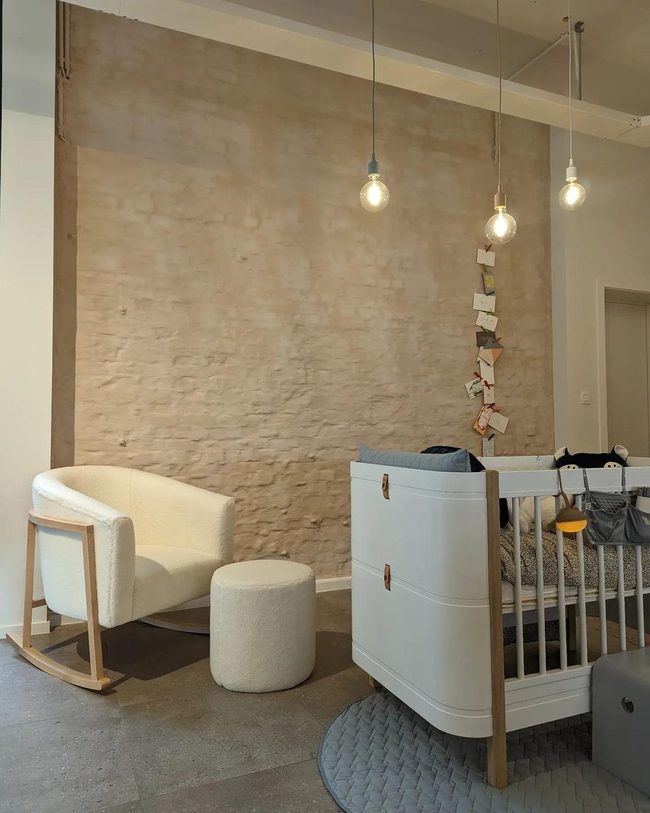 Cream Rocker Anchors Peaceful Nursery