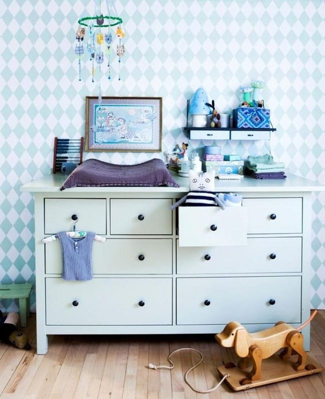 Blue Diamond Nursery With Wooden Floors