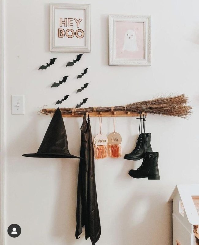 Black Bats Against White Wall