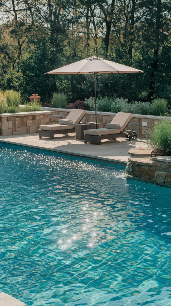 Backyard Pool Deck Layout