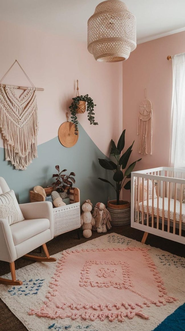Layered Prints Boho Nursery