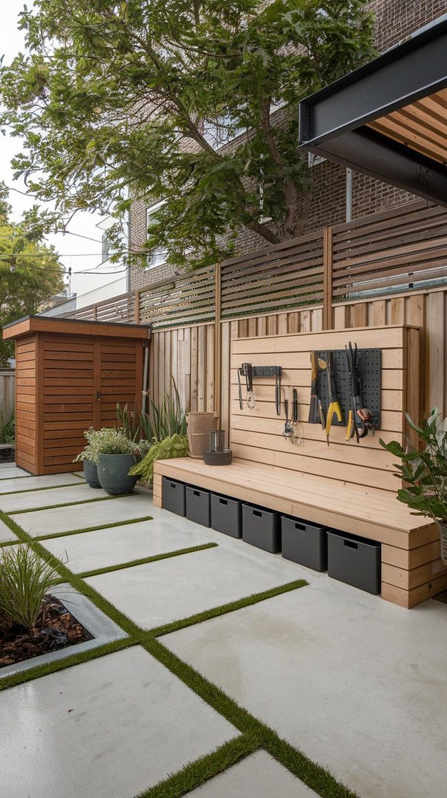 Hidden Compartment Benches Transform Backyards