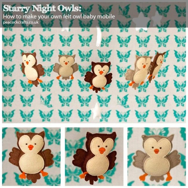 Felt Owl Mobile Nursery