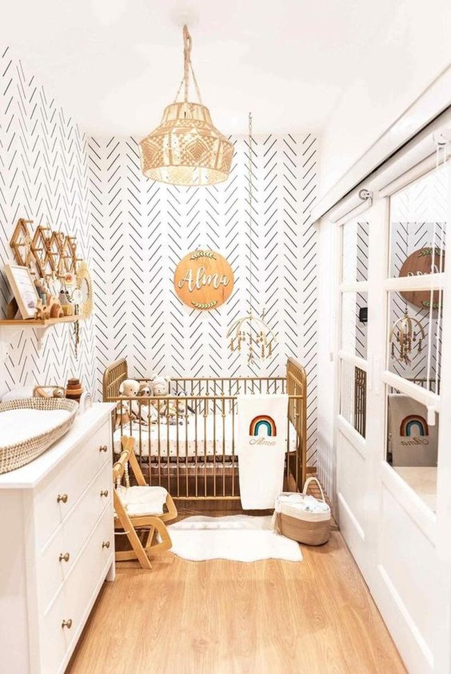 Black And White Geometric Nursery
