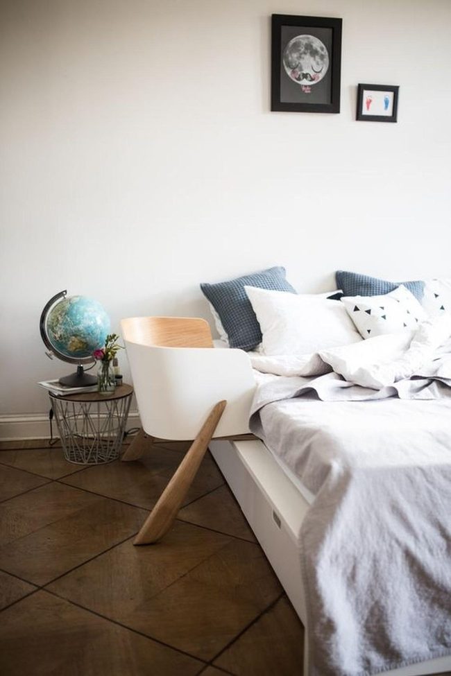 Gray Linens, Light Wood Sanctuary