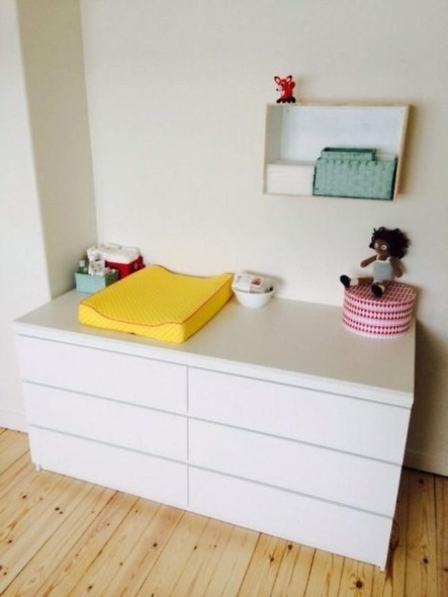 Bright Yellow Changing Pad Nursery
