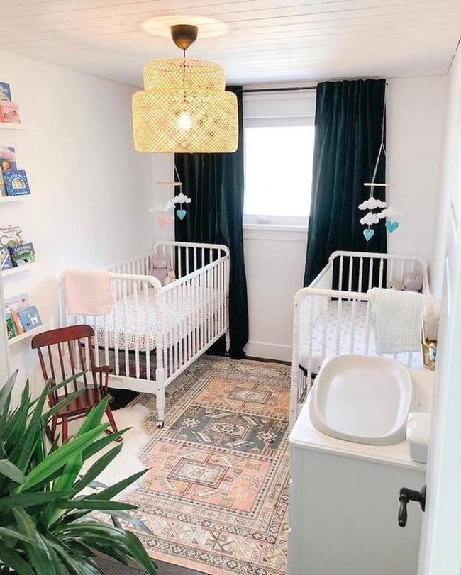 White Cribs, Soft Green Nursery