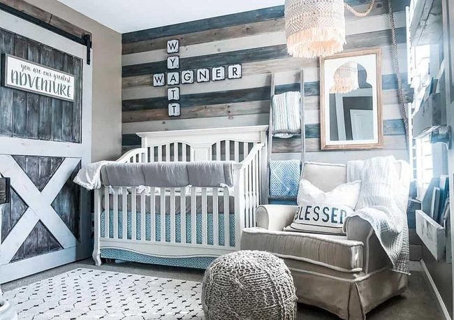 Reclaimed Wood Nursery Sanctuary