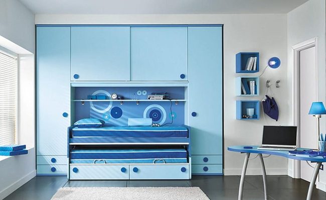 Soft Blue Kid'S Bedroom