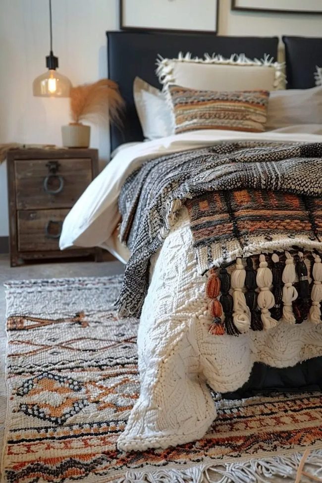 Layered Textures in Rust and Cream