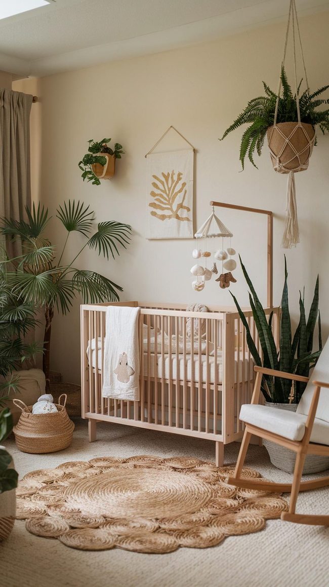 Reclaimed Wood Nursery With Living Plants