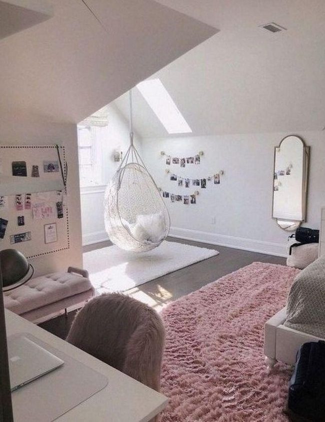 Pink Floor Sanctuary Meets Workspace