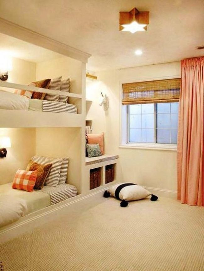 Striped Bunk Beds For Two