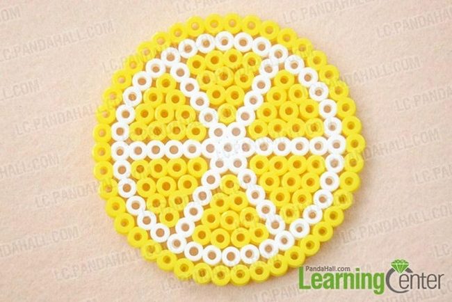 Bright Yellow Lemon Beadwork