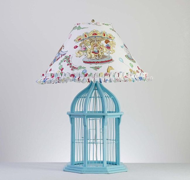Birdcage Lamp, Dual-Purpose Sculpture