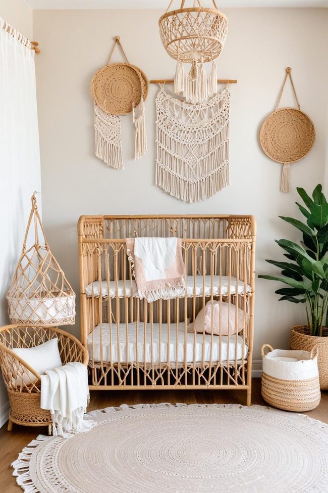Macrame and Sage Nursery Sanctuary