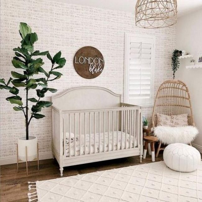 White Crib Wooden Warmth