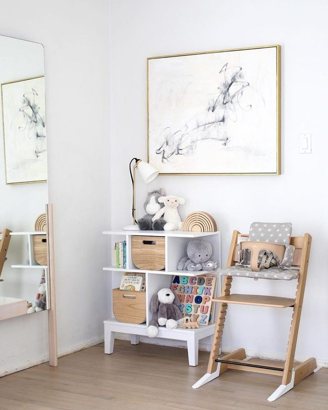 Neutral Storage Furniture Playroom