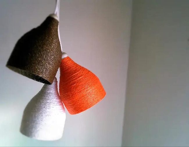 Golden Pendant Lights Warm Interior