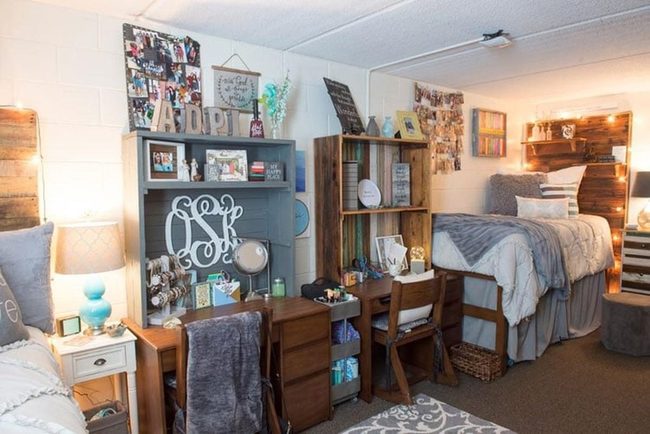 Reclaimed Wood Dorm Walls