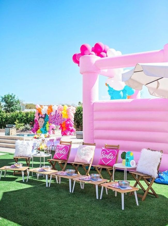 Pink Inflatable Party Paradise